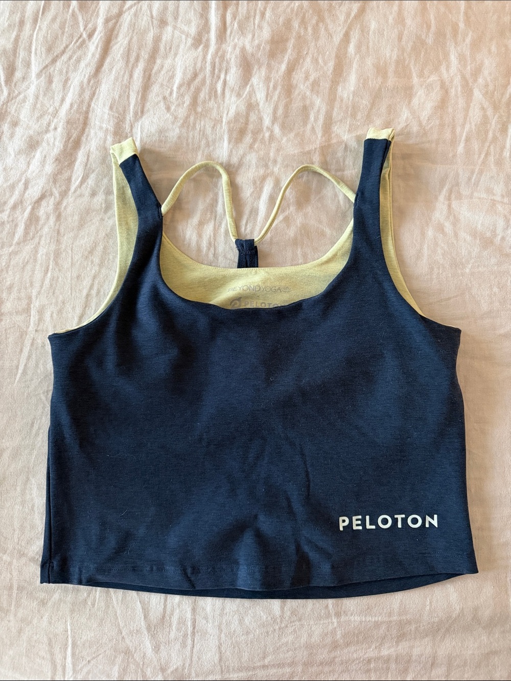 Peloton x Beyond Yoda Navy Crop Sports Top - Women’s